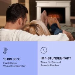 Kamini FXL 2G Elektrischer Kamin Kamineinsatz 1800 W LED-3D-Flammenillusion -Klarstein 10038365 de 0004 logo