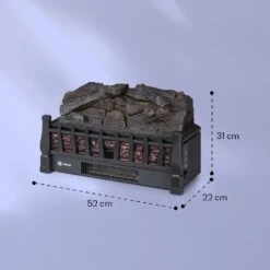 Kamini FXL 2G Elektrischer Kamin Kamineinsatz 1800 W LED-3D-Flammenillusion -Klarstein 10038365 yy 0007 logo