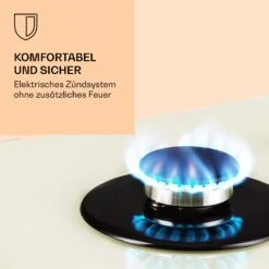 Victoria Domino Gaskochfeld 2-flammig Sabaf-Brenner Glaskeramik Retro-Look -Klarstein 10038375 de 0004 logo