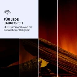 Studio Light & Fire 3 Smart Kamin 1000/2000W MDF WiFi-Steuerung -Klarstein 10038383 de 0006 logo