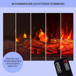 Studio Light & Fire 3 Smart Kamin 1000/2000W MDF WiFi-Steuerung -Klarstein 10038383 de 0008 usp