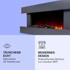 Studio Light & Fire 1 Smart Kamin 1000/2000W MDF WiFi-Steuerung -Klarstein 10038386 de 0005 logo