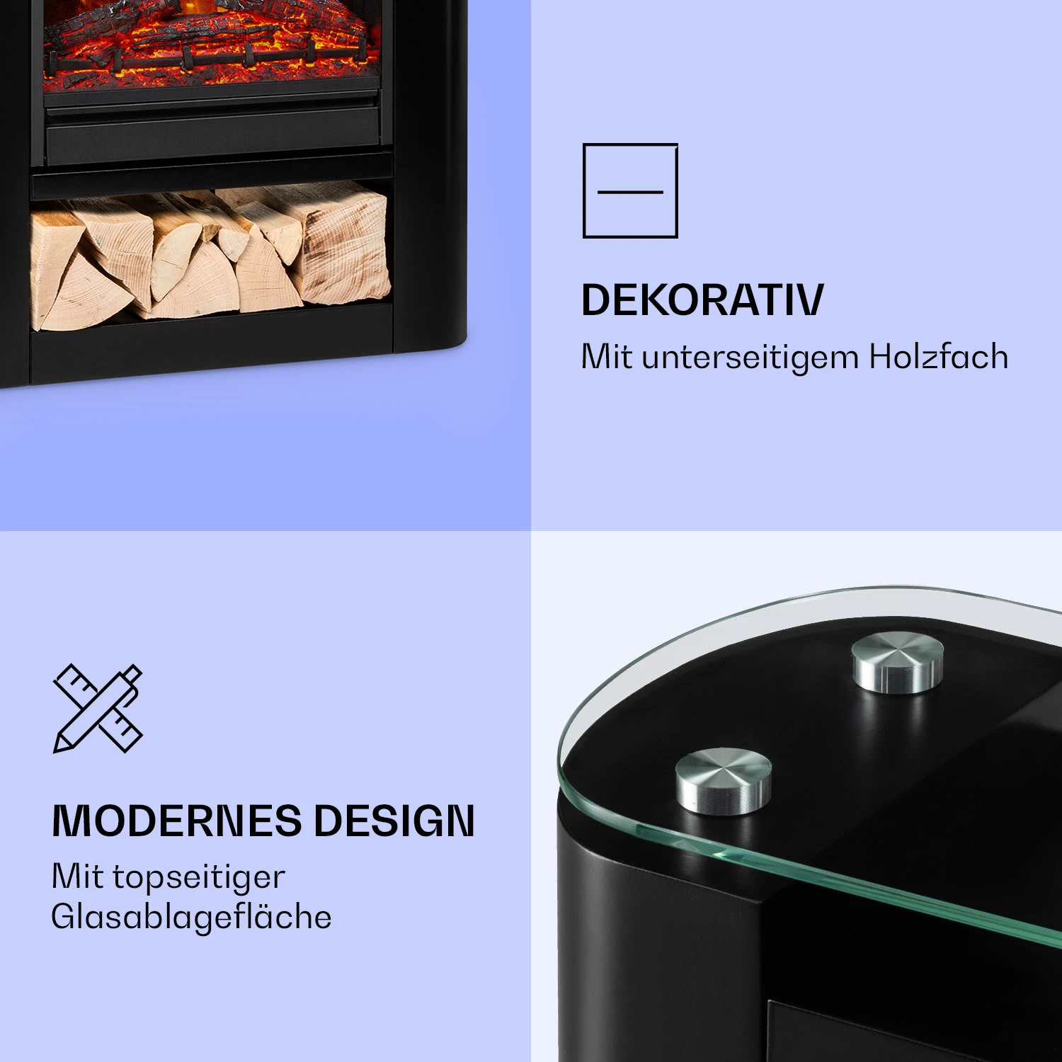 Studio 5 Arc Elektrokamin 1800 W LED-Flammen Heizlüfter Fernbedienung 7 Studio 5 Arc Elektrokamin 1800 W LED-Flammen Heizlüfter Fernbedienung – Bild 5