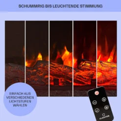 Studio 5 Arc Elektrokamin 1800 W LED-Flammen Heizlüfter Fernbedienung 15 Studio 5 Arc Elektrokamin 1800 W LED-Flammen Heizlüfter Fernbedienung -Klarstein 10038401 de 0008 usp