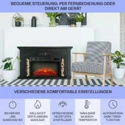 Saint Helens Elektrokamin 1900 W LED-Technik Fernbedienung 14 Saint Helens Elektrokamin 1900 W LED-Technik Fernbedienung -Klarstein 10038616 de 0006 usp