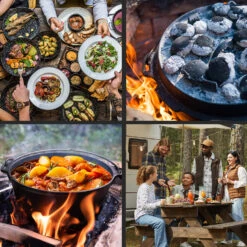 Guernsey Premium Dutch Oven 12.0 BBQ-Topf Gusseisen Voreingebrannt Größe XL / 12 Qt -Klarstein 10038640 de 0005 usp