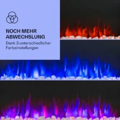 Galeras Elektrischer Wand- Und Einbaukamin 1800 W LED 3 Farben Timer -Klarstein 10038689 de 0004 logo