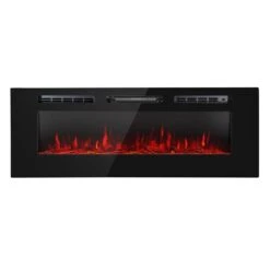 Galeras Elektrischer Wand- Und Einbaukamin 1800 W LED 3 Farben Timer