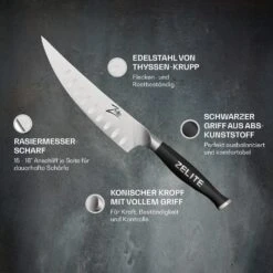 Comfort Pro Serie 6" Ausbeinmesser 56 HRC Hohlkammer Edelstahl -Klarstein 10039021 de 0002 logo