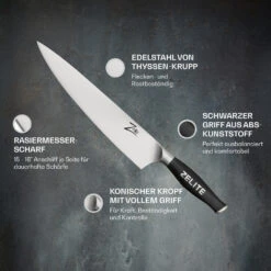 Comfort Pro Serie 10" Chefmesser 56 HRC Edelstahl -Klarstein 10039025 de 0002 logo