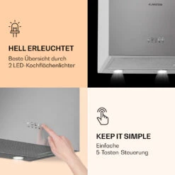 Monumenta Wandabzugshaube Aluminium 559m³/h LED EEK B 13 Monumenta Wandabzugshaube Aluminium 559m³/h LED EEK B -Klarstein 10039394 de 0005 logo