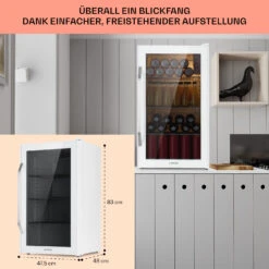 Beersafe XXL Quartz Kühlschrank 80 Liter 3 Böden Panoramaglastür 14 Beersafe XXL Quartz Kühlschrank 80 Liter 3 Böden Panoramaglastür -Klarstein 10039427 DE 0006 usp