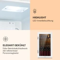 Beersafe XXL Quartz Kühlschrank 80 Liter 3 Böden Panoramaglastür 12 Beersafe XXL Quartz Kühlschrank 80 Liter 3 Böden Panoramaglastür -Klarstein 10039427 de 0004 logo