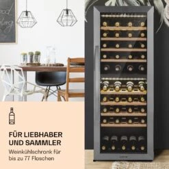Klarstein Vinamour 77 Duo Weinkühlschrank 191 Liter 5 - 20 °C 2 Kühlzonen -Klarstein 10039771 de 0002 logo