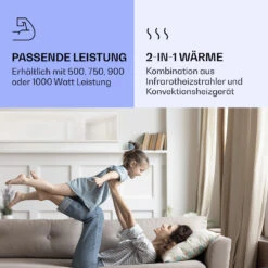 La Palma 900 Smart Infrarotstrahler Konvektor 40x160cm 900W Spiegel Standfuß -Klarstein 10039840 de 0005 logo