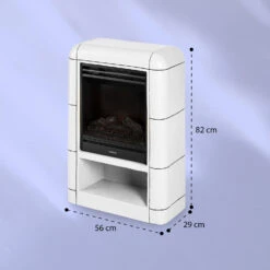 Dukono Elektrokamin 1800 W LED-Flammen Heizlüfter Timer Holzfach -Klarstein 10039851 yy 0007 logo
