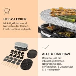 All-U-Can-Grill Raclette Raclette-Grill 4-in-1 Zubehör Für 8 Personen -Klarstein 10039923 de 0005 logo