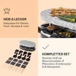 Steaklette Raclette Raclette-Grill Mit Zubehör Für 8 Personen -Klarstein 10039925 de 0004 logo