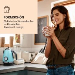 Aquavita Chalet Wasserkocher 1,7 Liter 2200 Watt Temperaturanzeige Edelstahl 11 Aquavita Chalet Wasserkocher 1,7 Liter 2200 Watt Temperaturanzeige Edelstahl -Klarstein 10040039 de 0002 logo