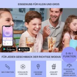 Dolce Bacio Smart Eiscremebereiter Yogurtmaker Kompressor 2 Liter WiFi Touch Edelstahl -Klarstein 10040048 de 0003 logo