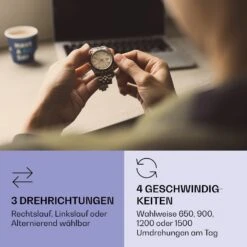 Sindelfingen Uhrenbeweger Rechts-Links-Lauf 1 Uhr Schwarz -Klarstein 10040050 de 0003 logo