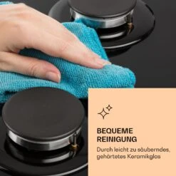 Ignito Chef Edition 5 Zonen Gaskochfeld 5-flammig Sabaf-Brenner Glaskeramik -Klarstein 10040146 de 0006 logo