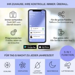 Kraftwerk Eco Smart 11 Klimaanlage 3-in-1 11500 BTU App Fernbedienung -Klarstein 10040189 de 0003 logo
