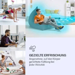 Skyscraper Ice Smart 4-in-1 Luftkühler & Ventilator WiFi 210m³/h Fernbedienung -Klarstein 10040207 de 0005 logo