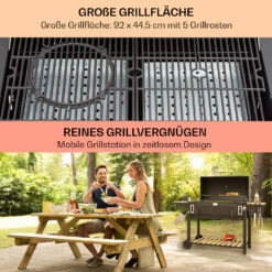 Aberdeen Double Holzkohlegrill Smoker Thermometer 2 Seitentische Mobil 14 Aberdeen Double Holzkohlegrill Smoker Thermometer 2 Seitentische Mobil -Klarstein 10040293 de 0004 usp