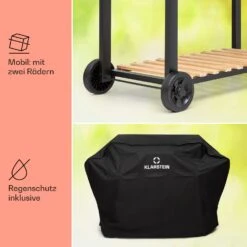 Aberdeen Double Holzkohlegrill Smoker Thermometer 2 Seitentische Mobil 18 Aberdeen Double Holzkohlegrill Smoker Thermometer 2 Seitentische Mobil -Klarstein 10040293 de 0008 usp