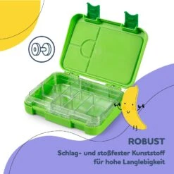 Junior Lunchbox 6 Fächer 21,3 X 15 X 4,5 Cm (BxHxT) BPA-frei -Klarstein 10040337 de 0006 usp