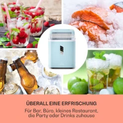 Albaron Eiswürfelmaschine Bullet-Eis 12 Kg / 24 H 1,5 Ltr. Display -Klarstein 10040344 de 0003 logo