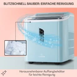 Albaron Eiswürfelmaschine Bullet-Eis 12 Kg / 24 H 1,5 Ltr. Display -Klarstein 10040344 de 0005 logo