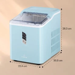 Albaron Eiswürfelmaschine Bullet-Eis 12 Kg / 24 H 1,5 Ltr. Display -Klarstein 10040344 yy 0007 dimensions