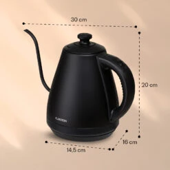 Garcon Wasserkocher 1L 2000W Warmhaltefunktion Schwanenhals Edelstahl 15 Garcon Wasserkocher 1L 2000W Warmhaltefunktion Schwanenhals Edelstahl -Klarstein 10040347 yy 0007 dimensions