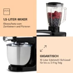Renata Rossa Küchenmaschine 3-in-1 2000W 2,7PS 5Ltr Edelstahl BPA-frei -Klarstein 10040500 de 0006 logo