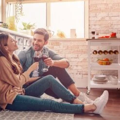 Vermont Servierwagen Küchenwagen 5 Etagen Holz Edelstahl Mobil -Klarstein 10041118 yy 0002 logo