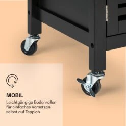 Louisiana Servierwagen Küchenwagen 5 Etagen Holz Handtuchhalter Mobil -Klarstein 10041123 de 0007 logo