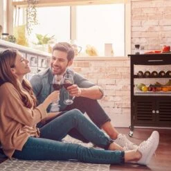 Louisiana Servierwagen Küchenwagen 5 Etagen Holz Handtuchhalter Mobil -Klarstein 10041123 yy 0002 logo