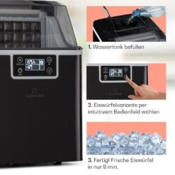 Chios Eiswürfelmaschine 20 Kg/24 H Auto-Clean 3,2-Liter Wassertank -Klarstein 10041144 de 0004 logo