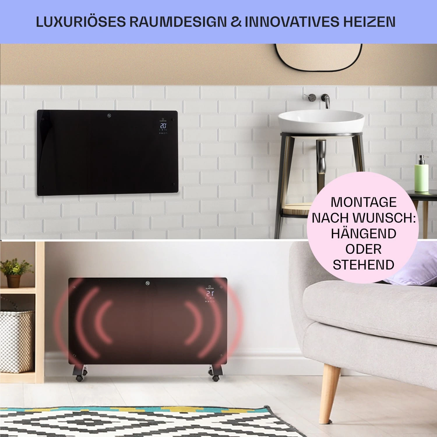 Bansin Crystal Smart Konvektions-Heizgerät 2500W 5 - 50 °C App-Steuerung 9 Bansin Crystal Smart Konvektions-Heizgerät 2500W 5 - 50 °C App-Steuerung – Bild 7