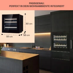 Rhône 25 Duo Weinkühlschrank Kompression 2 Zonen 75 Ltr / 25 Flaschen -Klarstein 10041239 de 0006 usp