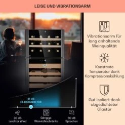 El Dorado 108 Humidor & Weinkühlschrank Touch 108L LED -Klarstein 10041277 de 0003 logo