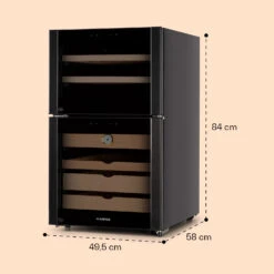 El Dorado 108 Humidor & Weinkühlschrank Touch 108L LED -Klarstein 10041277 yy 0008 dimensions