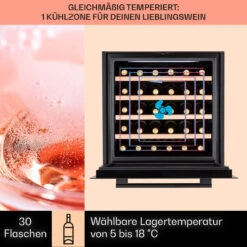 Vinsider 30 Built-In Uno Einbau-Weinkühlschrank 30 Flaschen 77 Ltr Edelstahl 13 Vinsider 30 Built-In Uno Einbau-Weinkühlschrank 30 Flaschen 77 Ltr Edelstahl -Klarstein 10041357 de 0003 usp