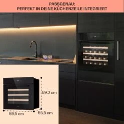 Vinsider 30 Built-In Uno Einbau-Weinkühlschrank 30 Flaschen 77 Ltr Edelstahl 16 Vinsider 30 Built-In Uno Einbau-Weinkühlschrank 30 Flaschen 77 Ltr Edelstahl -Klarstein 10041357 de 0006 usp