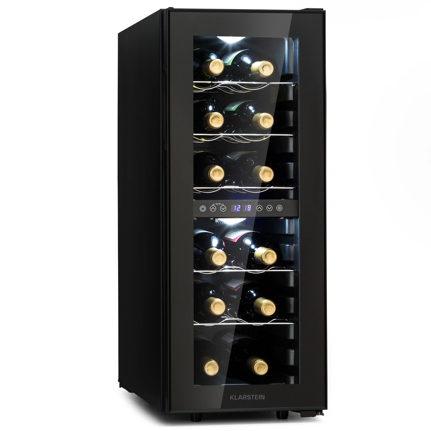 Shiraz 12 Duo Weinkühlschrank 2 Zonen 42L/12 Flaschen 5-12 / 12-18 °C Touch 3 Shiraz 12 Duo Weinkühlschrank 2 Zonen 42L/12 Flaschen 5-12 / 12-18 °C Touch