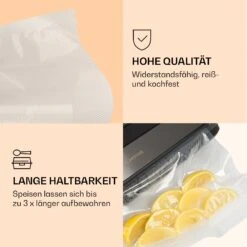 Forli Vakuumierbeutel 2 Rollen Je 28 X 300 Cm Widerstandsfähig Reißfest Kochfest 8 Forli Vakuumierbeutel 2 Rollen Je 28 X 300 Cm Widerstandsfähig Reißfest Kochfest -Klarstein 10041375 de 0003 logo