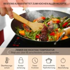 Magnichef 4 Einbaukochfeld Induktion 4 Zonen 7000W Glaskeramik -Klarstein 10041380 de 0005 usp