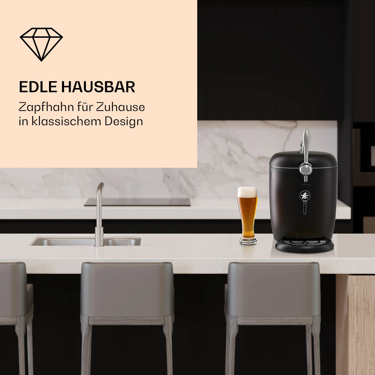 Passau Bierzapfanlage 6 L Universalfässer Druckluftpumpe 3 - 12 °C 65 W 7 Passau Bierzapfanlage 6 L Universalfässer Druckluftpumpe 3 - 12 °C 65 W – Bild 5